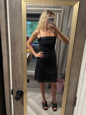 Y2K Jump Apparel‎ Spaghetti Strap Slip Dress in Black Size 0